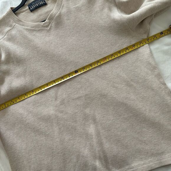 John Ashford Cotton pullover V-neck sweater M - Picture 3 of 4